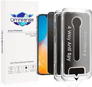 360 Privacy for iPhone 11 / XR Screen Protector 2 Pack, [Auto Alignment Dust Free] Full Coverage Easy Install 4 Way Anti Spy Tempered Glass for Apple XR / 11