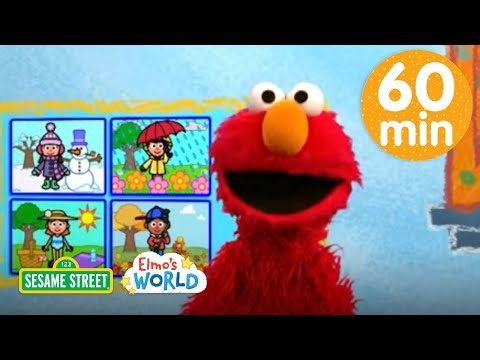 Elmo Learns About Seasons, Weather, & Nature! 🌤️⛈️🍃 1 HOUR Elmo's World Compilation🌎 | Sesame Street