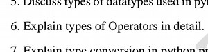 Explain types of Operators in detail.... | Filo