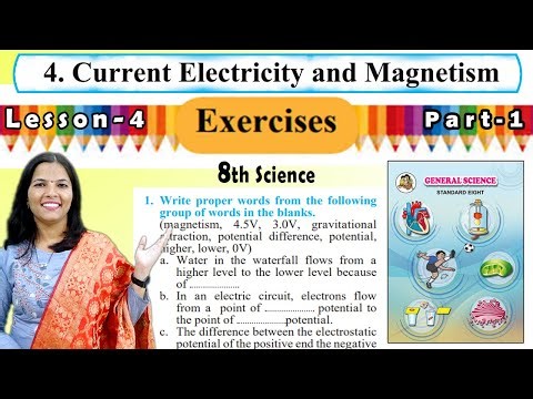 Exercises 8th science Chapter-4 Exercises | Current Electricity and Magnetism | Part 1 | NCERT