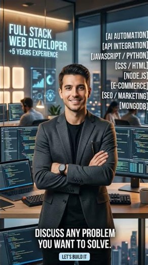 Web developer #aiautomation #webdeveloper #onlinework #remotework #technology #online
