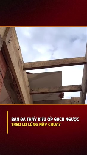 BẠN ĐÃ THẤY KIỂU ỐP GẠCH NGƯỢC TREO LƠ LỬNG NÀY CHƯA? #learnontiktok #khampha