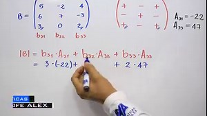 Explicación de la forma de encontrar el determinante de una matriz de 3x3 usando la regla o teorema de Laplace y algunas recomendaciones, dentro del curso de Matrices. Curso completo de Matrices: https://www.facebook.com/watch/100055132908857/1046587669329219 _________________________________________________________________ Si quieres ayudarme para que el canal siga creciendo puedes: - Suscribirte: https://www.youtube.com/matematicaspr... - Contribuir al canal con una donación: paypal.me/profeAl