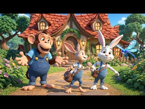 Baby Monkey Helps Mail Bunny Find the Way | Kids Storytime