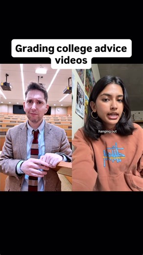 Aaron Dinin on Instagram: "All solid advice except maybe the part about referencing something your professor wrote on the first day. Research your professor: yes. Quote me to myself: creepy. 🤣 Also not entirely sure why the original video cuts off 🤷‍♂️ P.S. Thanks for the original video and wisdom, @fatimahs.guide #college #collegeadvice #professor #freshmanadvice"