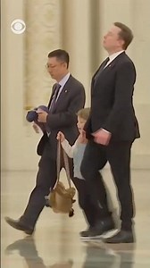 Elon Musk seen with his son, X Æ A-Xii, at Great Hall of the People in Beijing #shorts