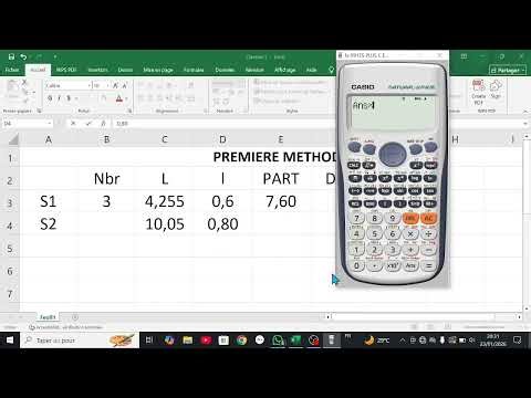 METRE: calcul de surface.