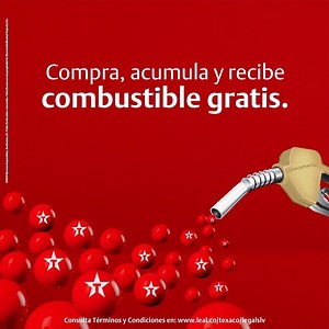 Ahora con Puntos Texaco compra, acumula y recibe combustible gratis. Paso 1: Inscríbete en la web leal.co/Texaco, desde la app de LEAL o en las Estaciones de Servicio participantes. Paso 2: Registra todas tus compras con tu número de DUI o mostrando el QR que obtienes en la app de LEAL. Paso 3: Canjea tus puntos presentando el código de confirmación que te llegará por SMS, app LEAL o correo electrónico. Convertir cada compra en combustible gratis con Puntos Texaco, es tomar una decisión intelige