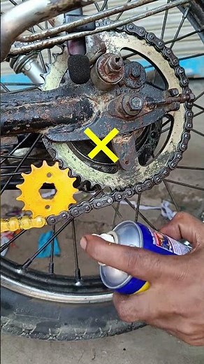 Easy Super! ⭐ Motorcycle Wd 40 Chains Lube Secret Hack! Grease DIY Technique for Honda Bikers! ⛓️✔️