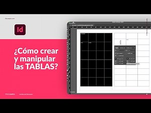 ¿Cómo CREAR y manipular una TABLA? – Paso a paso, bien explicado – Adobe Indesign