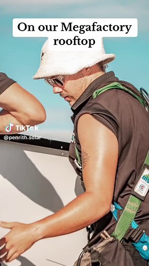 Installing 216 Solar Panels on MegaFactory