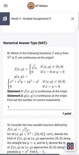Maths 2 Week 9 Graded Assignment || IIT Madras BS Degree