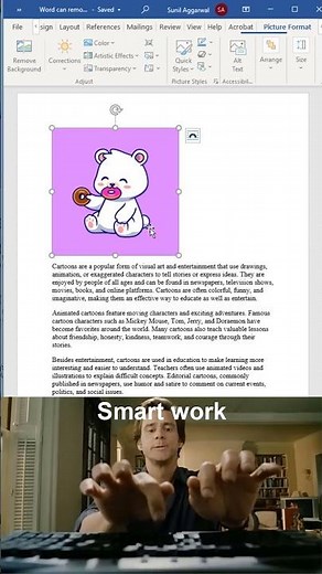 MS word image trick you didn't know 🤯 #wordtips #documents #office