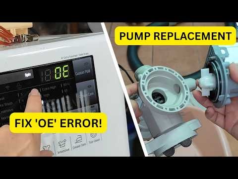 How to Fix LG Washer 'OE' Error - Step-by-Step Drain Pump Replacement