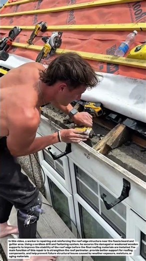 Smart Roof Edge Repair and Fascia Board Reinforcement Technique.