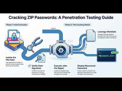 How to Crack ZIP Passwords using John the Ripper | Kali Linux Pentesting
