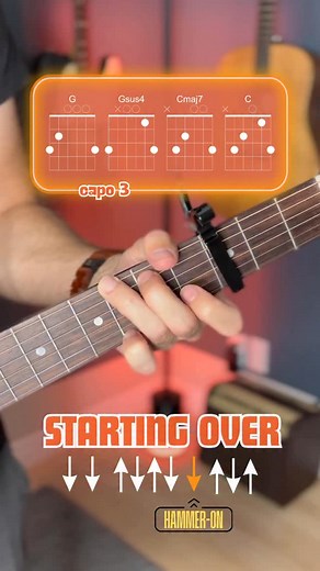 Guitar Coaching Online on Instagram: "starting over (chris stapleton) guitar tutorial #guitarlessons #learnguitar #guitartok #guitartutorial #chrisstapleton #guitarra #fyp #acousticguitar"