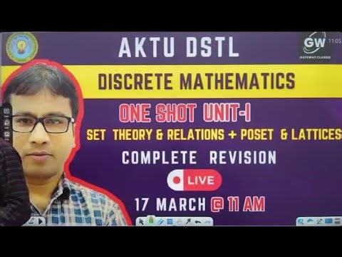 📚 DSTL UNIT 1 ONE SHOT Gateway Classes – | Set Theory & Relations | POSET & Lattices | One Shot