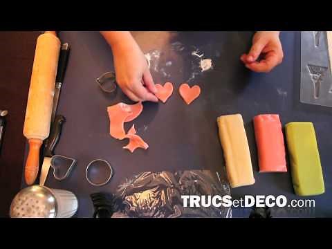Marzipan cake decoration - Tutorial by trucsetdeco.com
