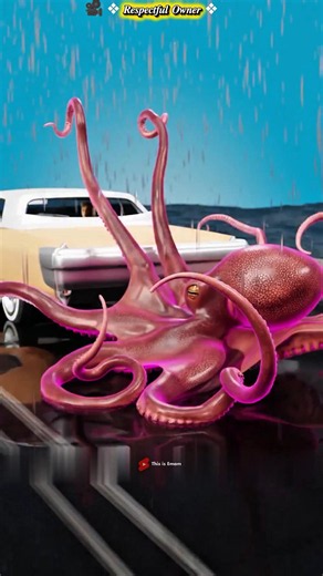 🐙 Two Octopuses STOP a Moving Car! 😱 Incredible Suction Power Explained 🚗💥