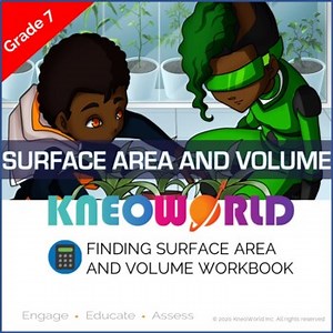 Finding Surface Area and Volume Workbook | Grade 7 | Printable & Digital