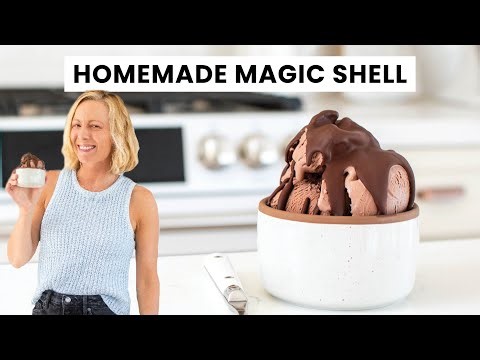 Homemade Magic Shell in Minutes! Just 2 Simple Ingredients for the Perfect Ice Cream Topping