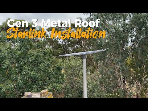A Step-by-Step Guide: Installing Starlink Gen 3 Dish on a Metal/Colorbond Roof