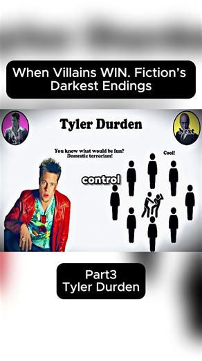 When Villains WIN. Fiction’s Darkest Endings: Part3, Tyler Durden (Fight Club) #explain #fiction #viral #villains #darkest