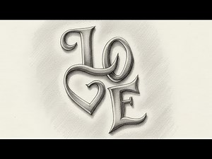 Love Drawing Easy | Love Drawing Drawing | Easy Pencil Drawing