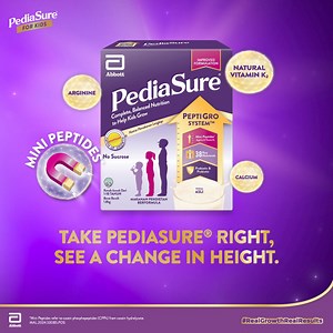 33 reactions · 3 comments | How much PediaSure is enough for growth? Nourish your child for effective height gain with 5 scoops per glass, 2 glasses a day. #RealGrowthRealResults | MY Abbott Cares | Facebook