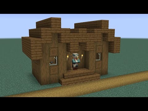 How to build a Minecraft Village Cartographers House (1.14 snowy tundra)
