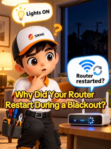 Your lights stay on during a blackout, but your Wi-Fi router still restarts. The problem may not be your battery. Transfer time matters too. Some SRNE inverters can switch to backup power in as little as 10 milliseconds, helping sensitive electronics stay powered through a grid failure. But battery capacity and transfer speed solve two different problems. #SRNE #SolarInverter #BackupPower #SolarEnergy #SolarTips #SolarPower #SolarSolutions #ups #10ms