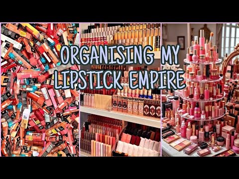 Organizing 4000 Lipsticks 💄 | Extreme Makeup Collection & Restocking Day Routine ✨