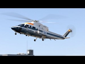 【ヘリコプター】Sikorsky S-76 と AgustaWestland AW139 の着陸・東京ヘリポート 4K