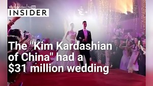 This is what a $31 million wedding looks like. Angelababy 楊穎 — known as the Kim Kardashian West of China — got married. Needless to say, it was over the top. | Insider