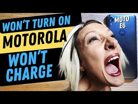 Motorola Not Turning On or Not Charging - 6 Things to Double Check (moto e6)