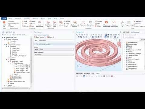 COMSOL: (II/II) Complex 3D Geometry construction using Basic Mathematics L-7