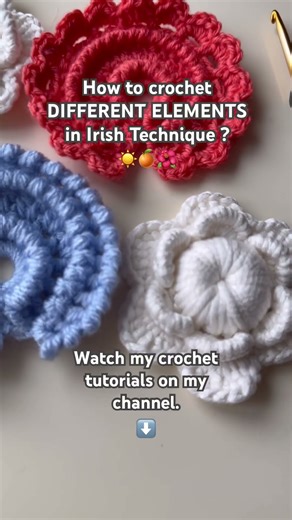 #crochet #howto #crochetpattern #irish #вязание #easy #crochettutorial #beginners #sun #flowers #new
