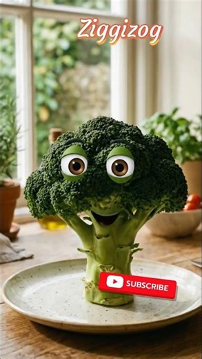 The Happy Broccoli Adventure 🥦✨‪@zogtots‬ #facts #broccoli #amazingfacts #healthyfood