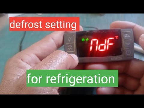 Dixell controller defrost setting | freezer defrost setting #zktechnicaltalk