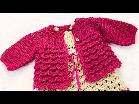 SIMPLE AND EASY I really like this CROCHET PATTERN - EASY to remember and SIMPLE to make Baby JACKET