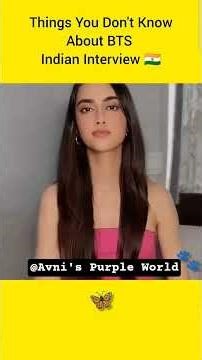 Facts about indian BTS interview #bts #btsmember