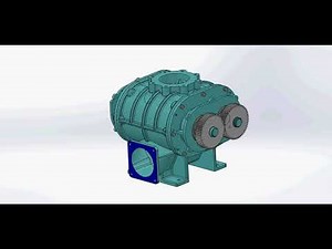 Roots blower Assembly -- Animation