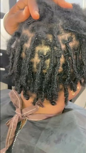 Tutorial on how to interlock a short dreadlock # #dreadlocks #hairtransformation #hair #haircut