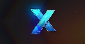 Digital Glitch Geometric Logo Reveal Intro Animation