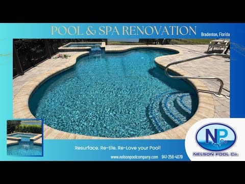 Brilliant Blue Pool Resurface, Bradenton, Florida Pool & Spa Resurface - Nelson Pool Company