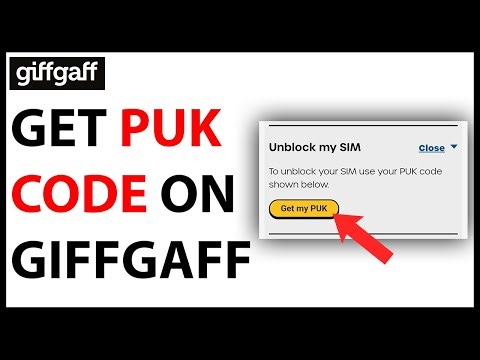 How to Get PUK Code From GiffGaff