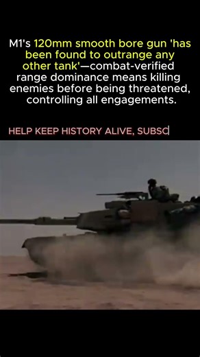 M1's 120mm Gun OUTRANGES Every Other Tank — Unmatched. || WW2 #shorts #ww2