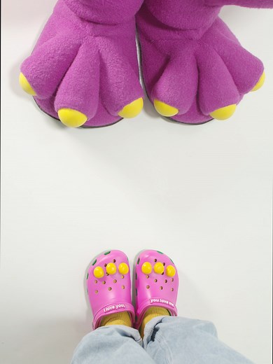 Barney the Dinosaur and Crocs Encounter