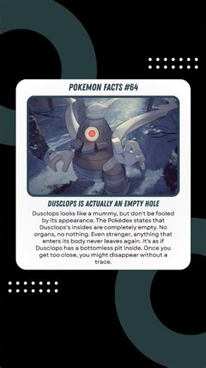 Dusclops Is Actually an Empty Hole